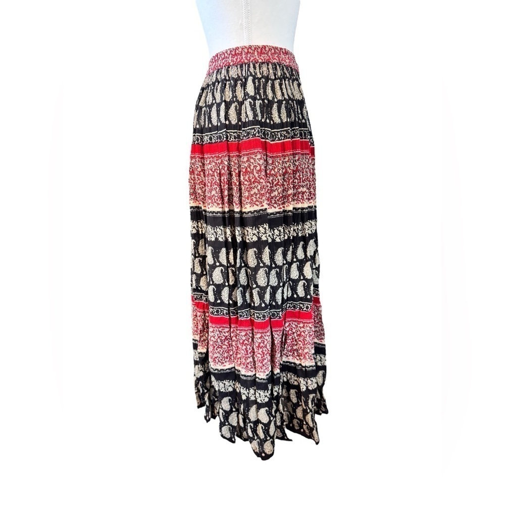 Notations | Vintage Rayon Paisley Peasant Skirt (M) - Picture 3 of 5